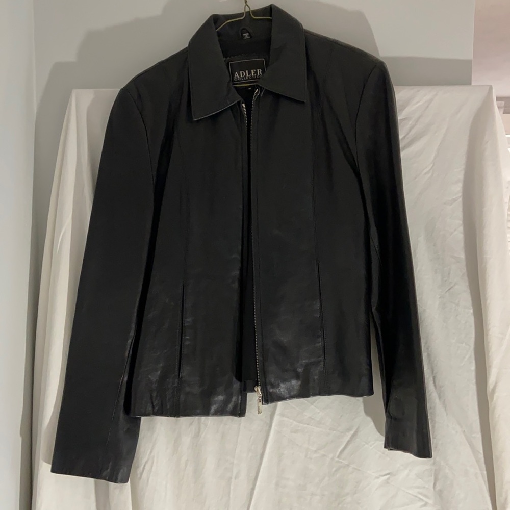 Adler collection lambskin jacket black